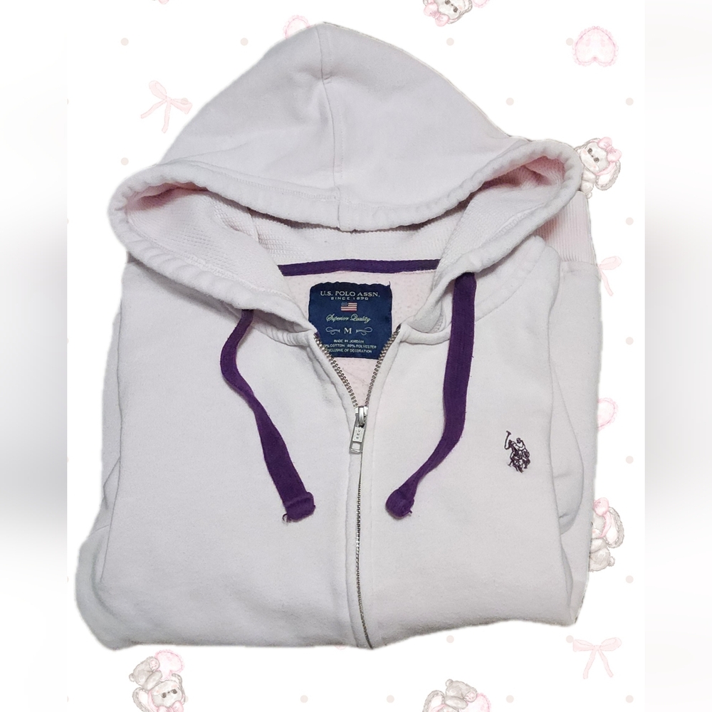 US Polo Assn. Milk Pink Zip-up Jacket